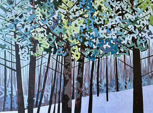 Winter Pines 48" x 36"